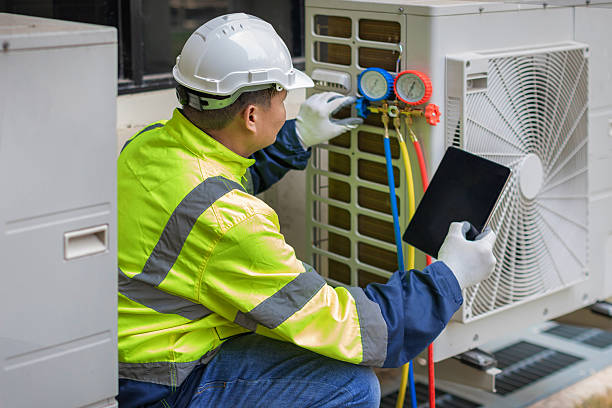 Professional Hvac Installation technician working in Junction, TX